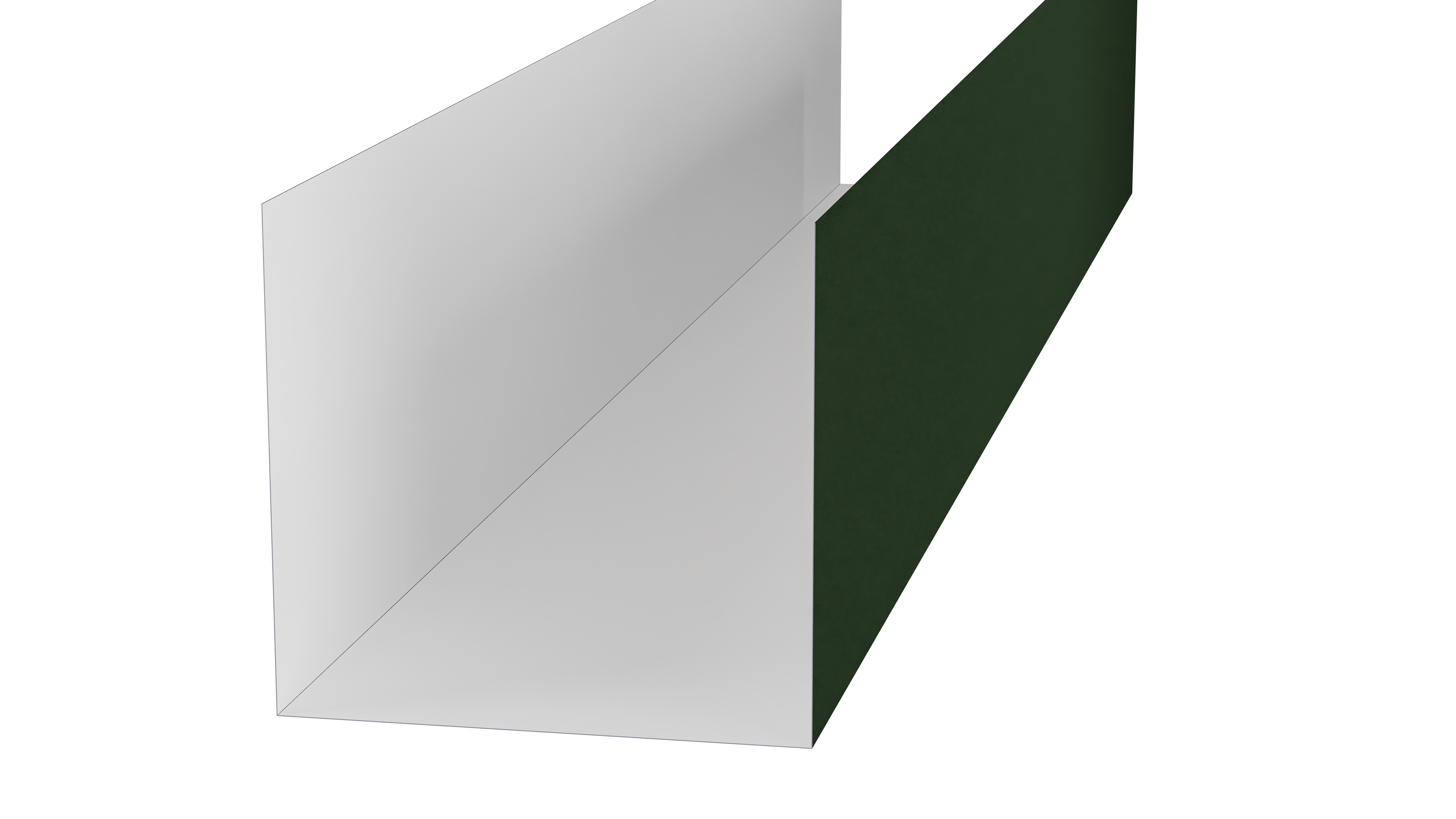 U-Profil 40x42x40x3000mm 0,75mm (passend für 40mm Wandpaneele)