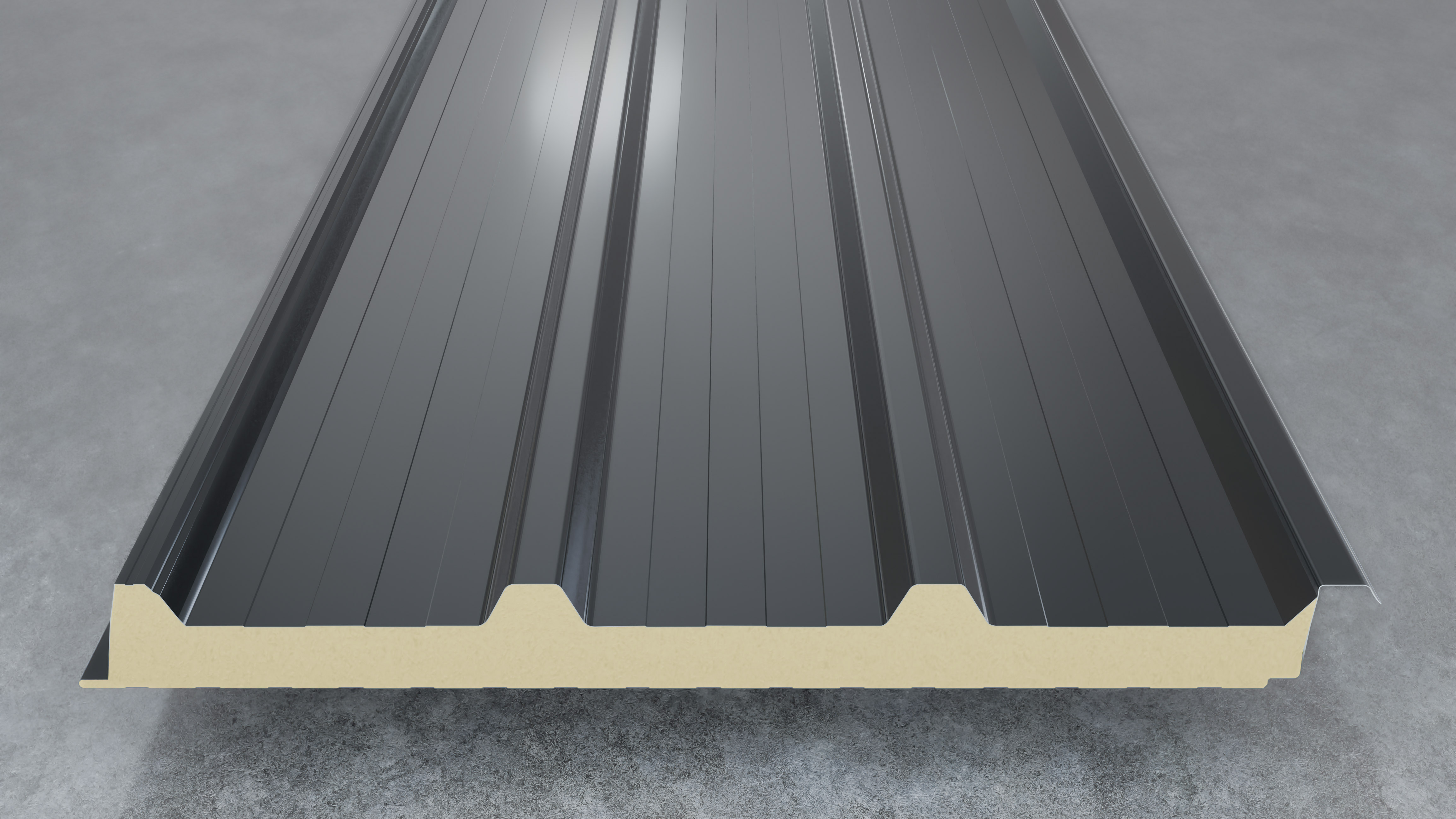Dachpaneel SECD 100/60mm RAL 7016