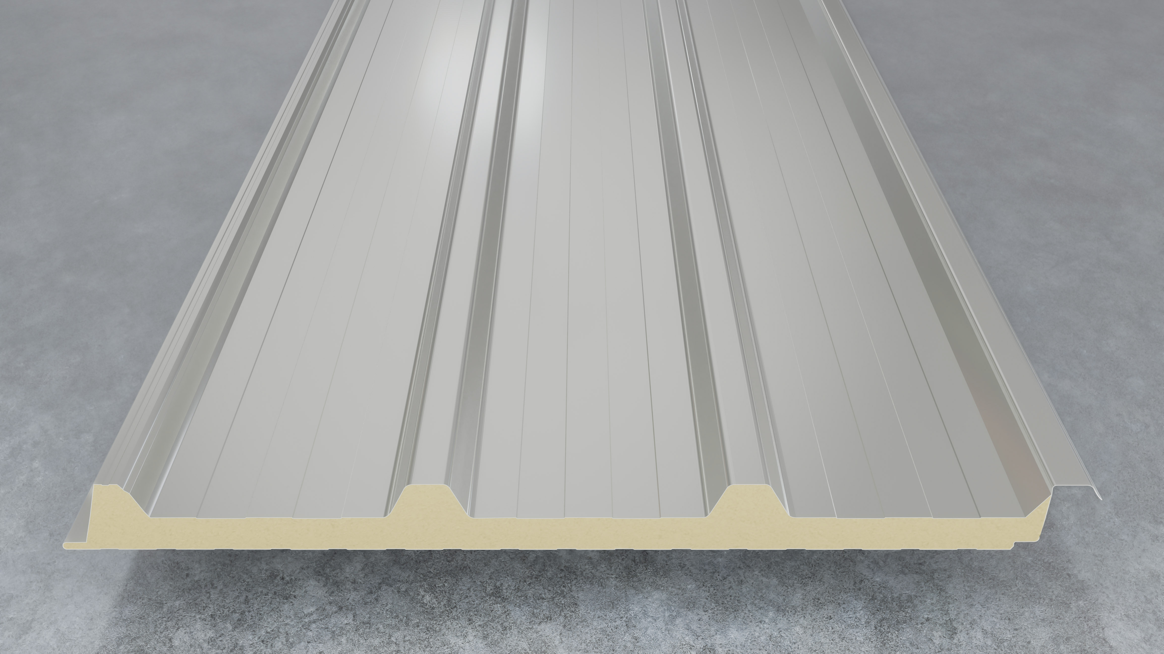 Dachpaneel SECD 80/40mm RAL 9002